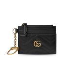 Gucci GG Marmont Keychain Wallet Black 627064 DTDHT 1000