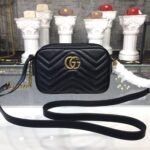 Gucci GG Marmont Matelassé Mini Bag Black 448065 DTD1T 1000 - Image 3