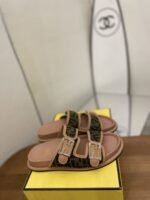 Fendi Feel Slides Dark Pink For Women - Image 9