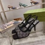 Gucci Women's GG Slingback Mid-Heel Pump Black For Women GG - Image 7