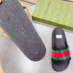 Gucci Men's Slide Sandal With Web Black For Men 407345 - Image 5