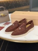 Loro Piana Summer Charms Walk Loafers Chocolate For Women - FAE5444 H026 - Image 9