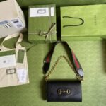 Gucci Horsebit 1955 Small Bag Black 677286 18YSX 1060 - Image 8