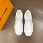 Louis Vuitton Rivoli Sneaker Monogram Metallic Canvas White For Men LV - Image 6