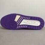 Louis Vuitton Trainer Sneaker Mix Of Materials White/Purple Virgil Abloh For Men LV - Image 6