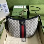Gucci Ophidia GG Small Shoulder Bag Beige And Blue 598125 2ZGMN 4076 - Image 8