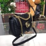 Gucci Marmont Matelassé Shoulder Bag Black 443497 DTDIT 1000 - Image 4