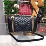 Gucci Marmont Matelassé Shoulder Bag Black 443497 DTDIT 1000 - Image 5