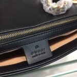 Gucci Marmont Matelassé Shoulder Bag Black 443497 DTDIT 1000 - Image 9
