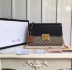Gucci Padlock Medium GG Shoulder Bag Beige/Ebony 409486 - Image 2