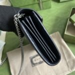 Gucci Dionysus Chain Wallet Shoulder Bag 8in/ 20cm Beige/ Blue GG Supreme Canvas Palladium Hardware For Women 401231 K9GSN 4075 - Image 8