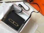 Hermes Mini Evercolor Sac Roulis 19 Black For Women, Women's Handbags, Shoulder Bags 7.5in/19cm - Image 5