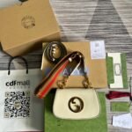 Gucci Blondie Small Shoulder Bag 8.7in/ 22cm White Gold Hardware For Women‎ ‎698643 UXXAG 9161 - Image 11