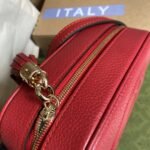 Gucci Soho Small Disco Bag Red For Women, Women's Bags, Shoulder And Crossbody Bags 8in/21cm GG 308364 - Image 3