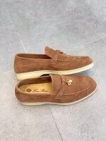 Loro Piana Summer Charms Walk Loafers Saddle Brown For Women - FAE5444 E424 - Image 9