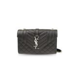 Saint Laurent Small Bag Black In Mix Matelasse 600195BOW921000