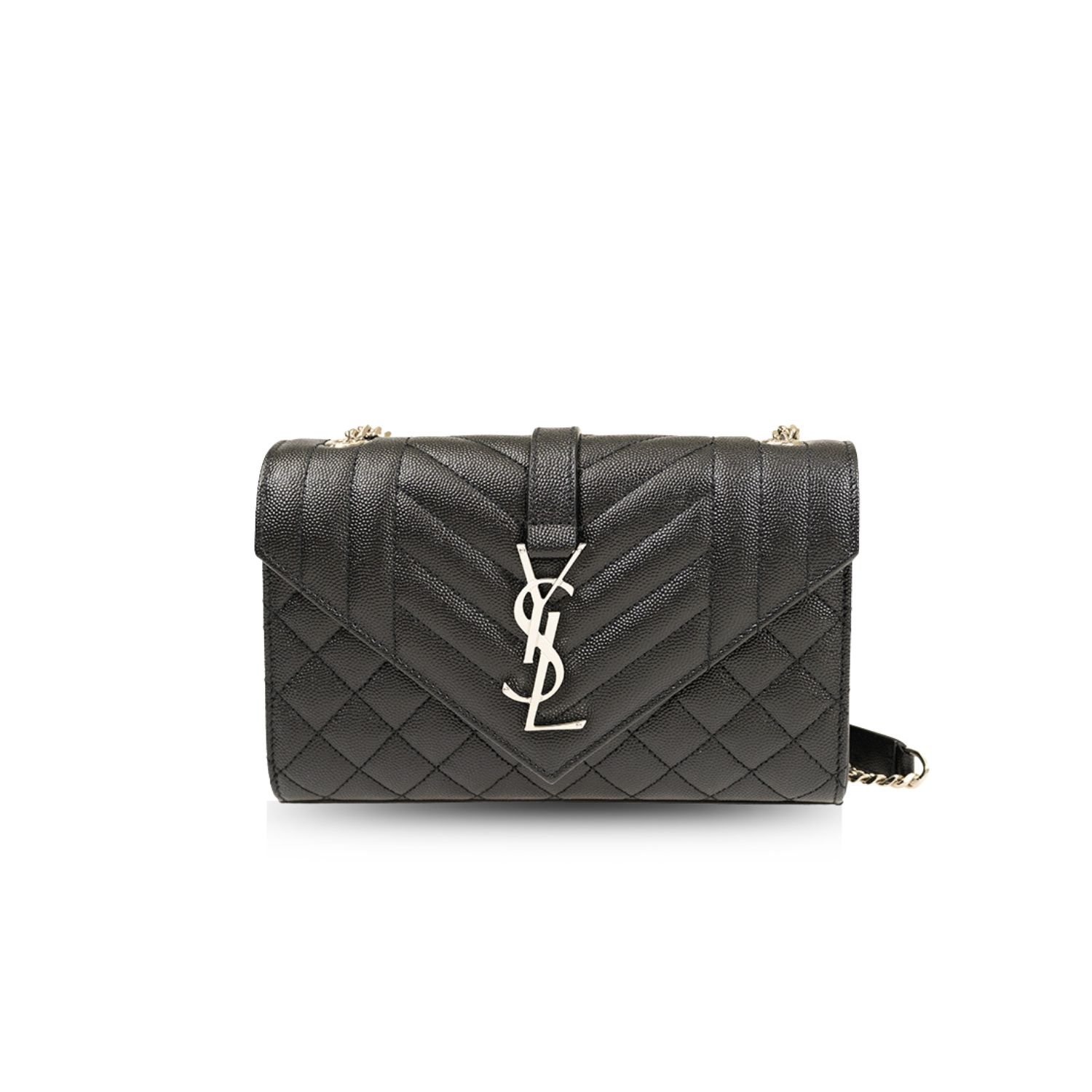 xr:d:DAGBeGYKeuI:409,j:7182539723744864267,t:24040810 Saint Laurent Small Bag Black In Mix Matelasse 600195BOW921000 - Image 1