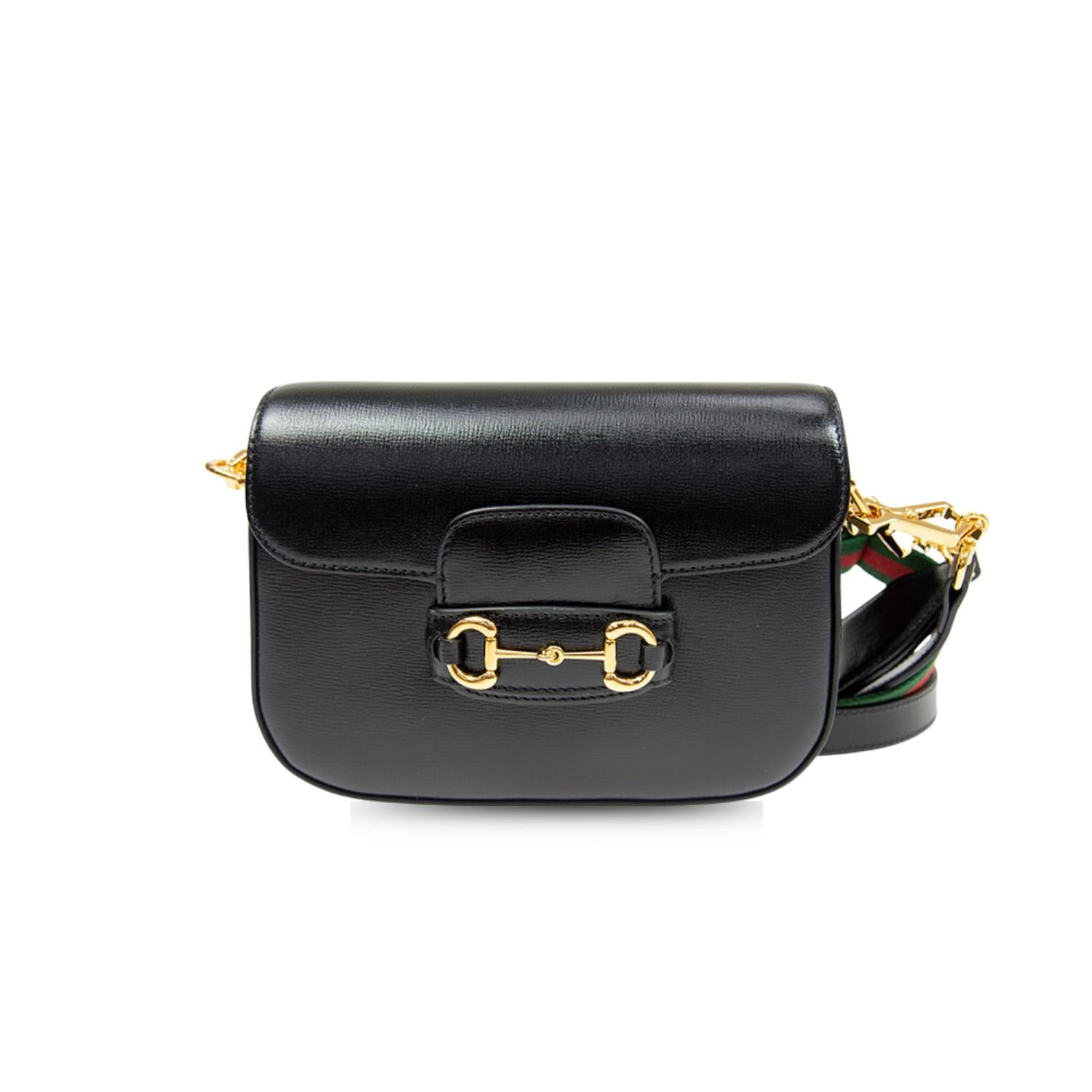 xr:d:DAGBeGYKeuI:681,j:49964044770841050,t:24041016 Gucci Horsebit 1955 Mini Bag Black 658574 18YSG 1060 - Image 1