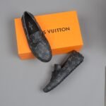 Moccasin Monte Monogram Black For Men - Image 8