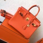 Hermes Birkin Electric Orange Poppy 8V For Women Gold Toned Hardware 11.8in/30cm - Image 3