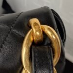 Chanel Flap Bag Mini Crossbody 6.6in/ 17cm Black Gold Hardware For Women AS3213 - Image 6