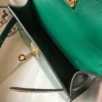 Hermes Mini Kelly 19 Green Crocodile Bag For Women, Women's Handbags, Shoulder Bags 7.5in/19cm - Image 4