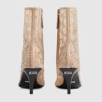 Gucci GG Mid-Heel Boot Rose Beige For Women- ‎750228 F13B0 9941 - Image 4