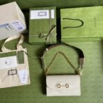 Gucci Horsebit 1955 Small Bag White 677286 18YSX 9068 - Image 9