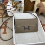 Hermes Constance Long Togo Wallet Brown, Silver Toned Hardware Bag For Women, Women's Handbags, Shoulder Bags 8.1in/21cm - Image 6