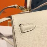 Hermes Mini Kelly Craie For Women Gold-Toned Hardware 7.5in/19cm - Image 9