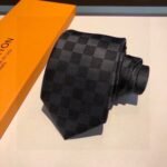 Louis Vuitton Damier Classique Tie Black LV Men Tie M78752 - Image 5