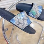 Gucci Men's Slides Bloom Print Blue For Men 408508 G2200 - Image 9