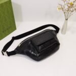 Gucci Embossed Belt Bag Black 645093 1W3CN 1000 - Image 10