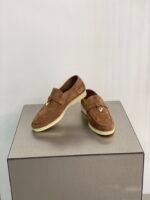 Loro Piana Summer Charms Walk Loafers Saddle Brown For Women - FAE5444 E424 - Image 8