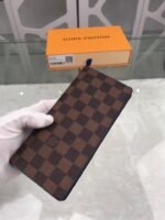 Louis Vuitton Brazza Wallet Damier Ebene Canvas For Men, Men's Wallet 7.5in/19cm LV - Image 7