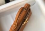 Hermes Mini Kelly 19 Sellier Epsom Brown Bag For Women, Women's Handbags, Shoulder Bags 7.5in/19cm - Image 5