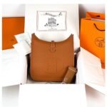 [True-to-ORIGINAL] Hermes Evelyne III 29 Bag Orange With Silver-Toned Hardware For Women, Women's Shoulder And Crossbody Bags 11.4in/29cm H056277CC9J - Image 3