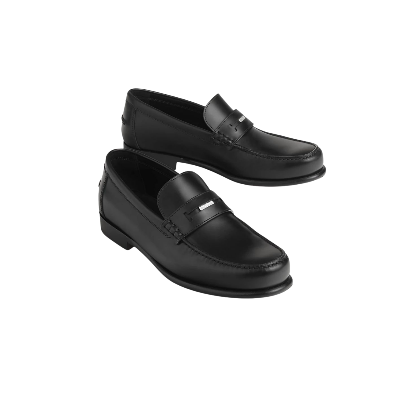 8-3-1.png Hermes Kristian Loafers Black For Men H251974ZA01390 - Image 1