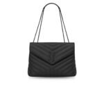 Saint Laurent Lou Lou Medium Chain Bag Black 574946DV7281000