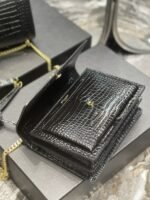 Saint Laurent Sunset Medium Chain Bag Black 442906DND0J1000 - Image 8