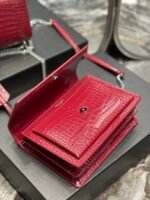 Saint Laurent Sunset Medium Chain Bag Red - Image 8