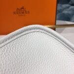 Hermes Evelyne II TPM Bag White For Women Silver Toned Hardware 7.9in/20cm - Image 12