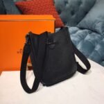 Hermes Evelyne II TPM Bag Black For Women Silver Toned Hardware 7.9in/20cm - Image 3