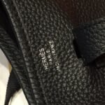 Hermes Evelyne II TPM Bag Black For Women Silver Toned Hardware 7.9in/20cm - Image 9