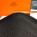 Hermes Evelyne II TPM Bag Black For Women Silver Toned Hardware 7.9in/20cm - Image 12