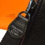 Hermes Evelyne II TPM Bag Black For Women Silver Toned Hardware 7.9in/20cm - Image 11