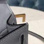 Hermes Mini Kelly Light Blue For Women Gold Toned Hardware 7.5in/19cm - Image 12