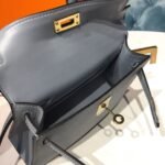 Hermes Mini Kelly Light Blue For Women Gold Toned Hardware 7.5in/19cm - Image 14