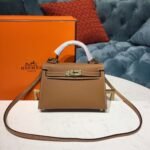 Hermes Mini Kelly Gold For Women Gold Toned Hardware 7.5in/19cm - Image 2