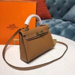 Hermes Mini Kelly Gold For Women Gold Toned Hardware 7.5in/19cm - Image 3